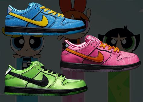 dunks nike powerpuff girl|powerpuff girls dunks release date.